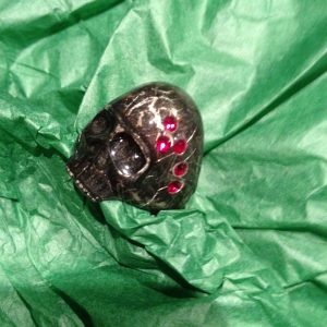 Burnt Skull Ring