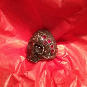 Burnt Skull Ring